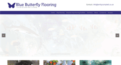 Desktop Screenshot of bluebutterflyflooring.com